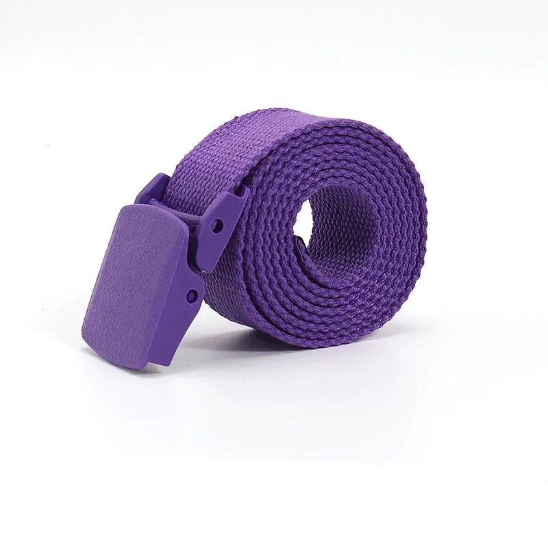 

Colorful Nylon Tactical Belt Kids Kawaii Cute Fashion Clothing Accessories Canvas Youth Girdle Gothic Children Boys Girls 70cm фіолетовий