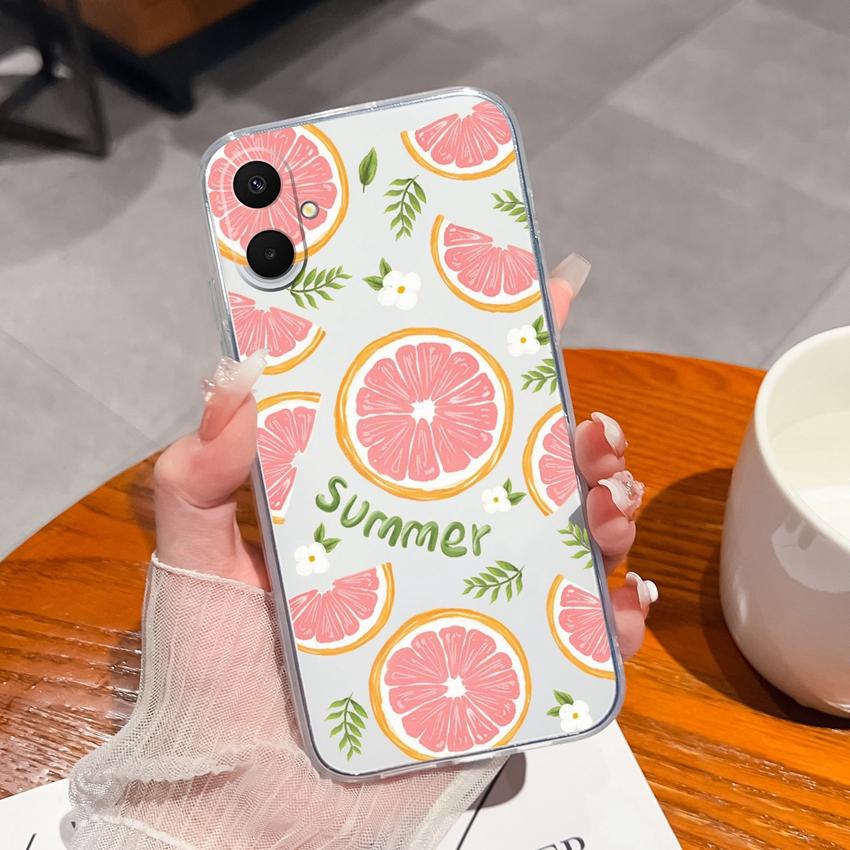 

Для Samsung A07 A71 M36 F36 F56 A17 A37 A53 A54 Чохол для телефону Літні фруктові візерунки Ультратонкий Прозорий ТПУ Захисний чохол Для Samsung Бампер Samsung A07 5G