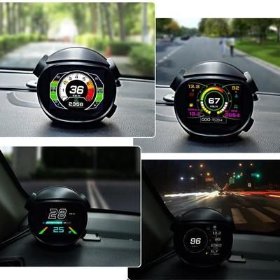 Universelles HUD Auto Head-up LCD Display - Die ultimative Lösung für Ihre Fahrbedürfnisse, mit mehreren Themenoberflächen, Geschwindigkeitsalarm, Tachometer
