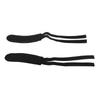 1 Pair Fixed Gear Road Bike Bicycle Cycling Adhesive Pedal Toe Clip Strap Belt Black