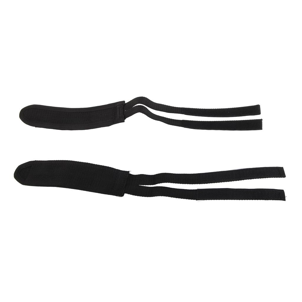 1 Pair Fixed Gear Road Bike Bicycle Cycling Adhesive Pedal Toe Clip Strap Belt Black