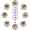 Eyebrow Stencil for Beginners, 8 Styles Eyebrow Shaper Kit with Eyebrow Brush and Brow Razor Trimmer, Reusable DIY Eyebrow Stencils Template