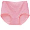 4-Pack Women's High-Waisted Jacquard Cotton Briefs with Tummy Control and Butt Lifting Features - Breathable & Antibacterial, Plus Size Available