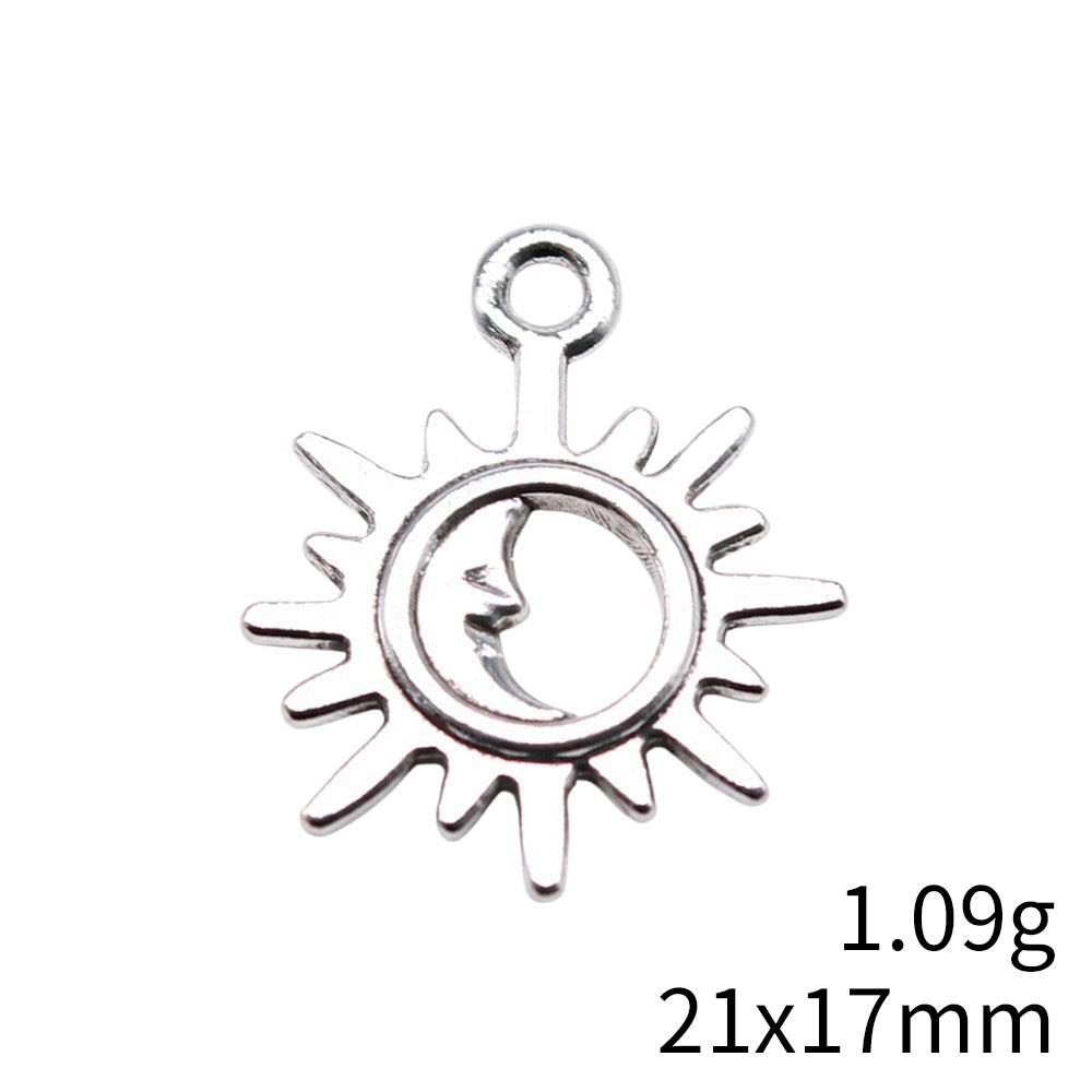 Sun Charm Moon Star Pendant Alloy Charms For Celestial Space Theme DIY Bracelet Necklace Jewelry Making Supplies For