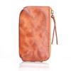 Cowhide Coin Purse for Women, Lipstick, Toe Cover Layer, Cowhide, Vegetable Tanned Leather, Hand Wiped Color, Distressed and Wrinkled Coin Purse
