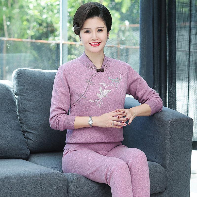 

Cozy Thermal Underwear for Seniors 3XL рожевий коричневий колір