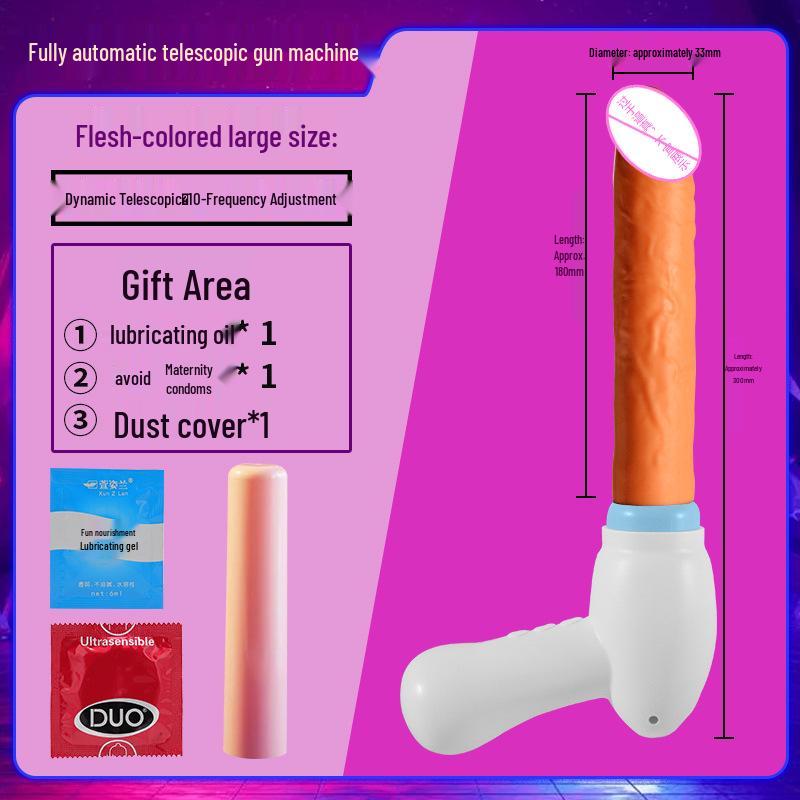 Women's Fully Automatic Retractable Vibrator - Electric Insertable Masturbator.