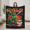 Princess Donut This Is an Outrage Blanket Flannel Print Dungeon Crawler Carl Breathable Throw Blanket for Bed Office Bedspread