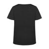 Plus Size Casual T-shirt Women's Plus Cute Cat Paw Print Short Sleeve Round Neck Medium Stretch T-shirt