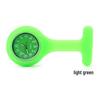 Luminous Silicone Nurse Pendant Watch with Color Dial for Hospital Use