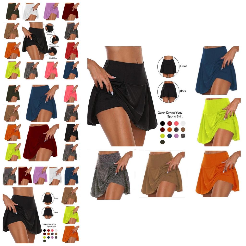 2023 Basic Summer Women's Pure Color Two-piece Fake Shorts Leggings Available In 13 Colors