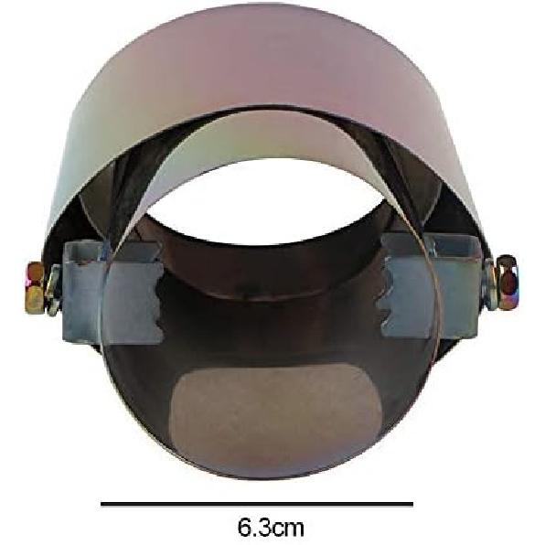 Universal Straight Type Stainless Steel Car Exhaust Tail Muffler Tip Pipes Fit Pipes Diameter 1.5" to 2.1"