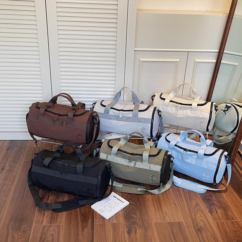 Dry and Wet Separation Large Capacity Gym Bag Swimming Sports Bag Short-Distance Travel Bag with Separation Shoes Bags