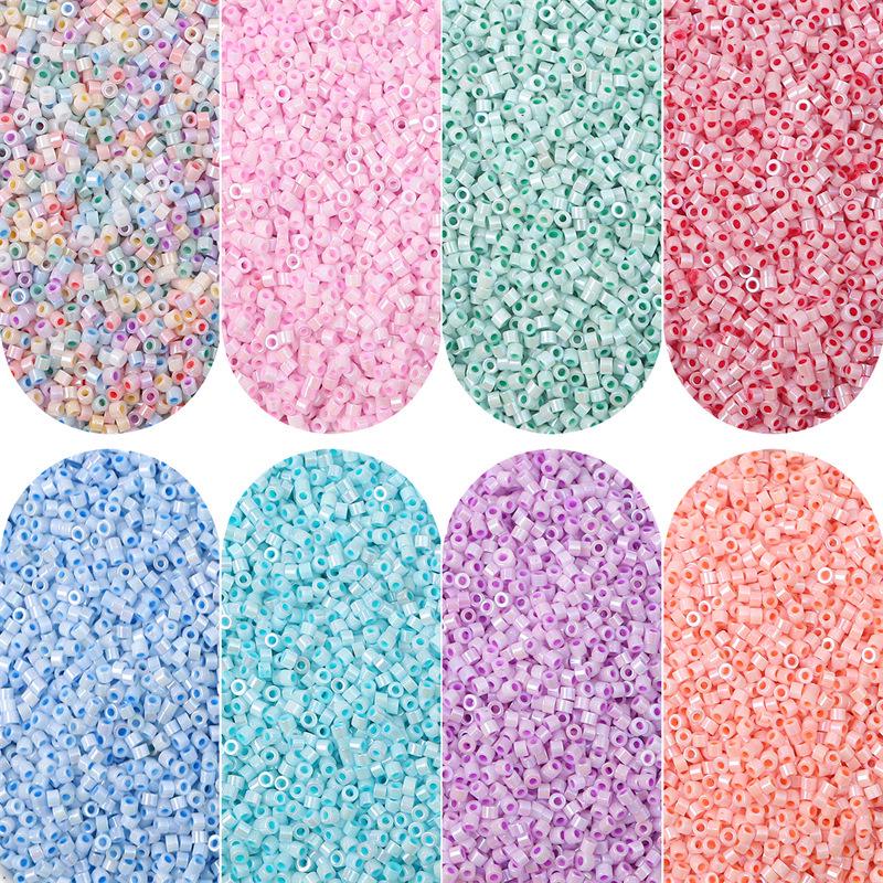 2-2.5mm High-Quality Imitation Porcelain Glass Seed Beads for Handmade Bracelets and Necklaces.