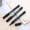 Large Capacity Refillable Black Oil-Based Waterproof Marker with Thick Tip for Express Logistics