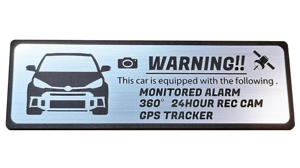 [Honami Works] GR Yaris Late Model Security Emblem 24-Hour Surveillance Drive Recorder GPS Tracker Sticker
