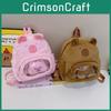 Capybara Plush Backpack With Zipper Closure For Daily Casual Use