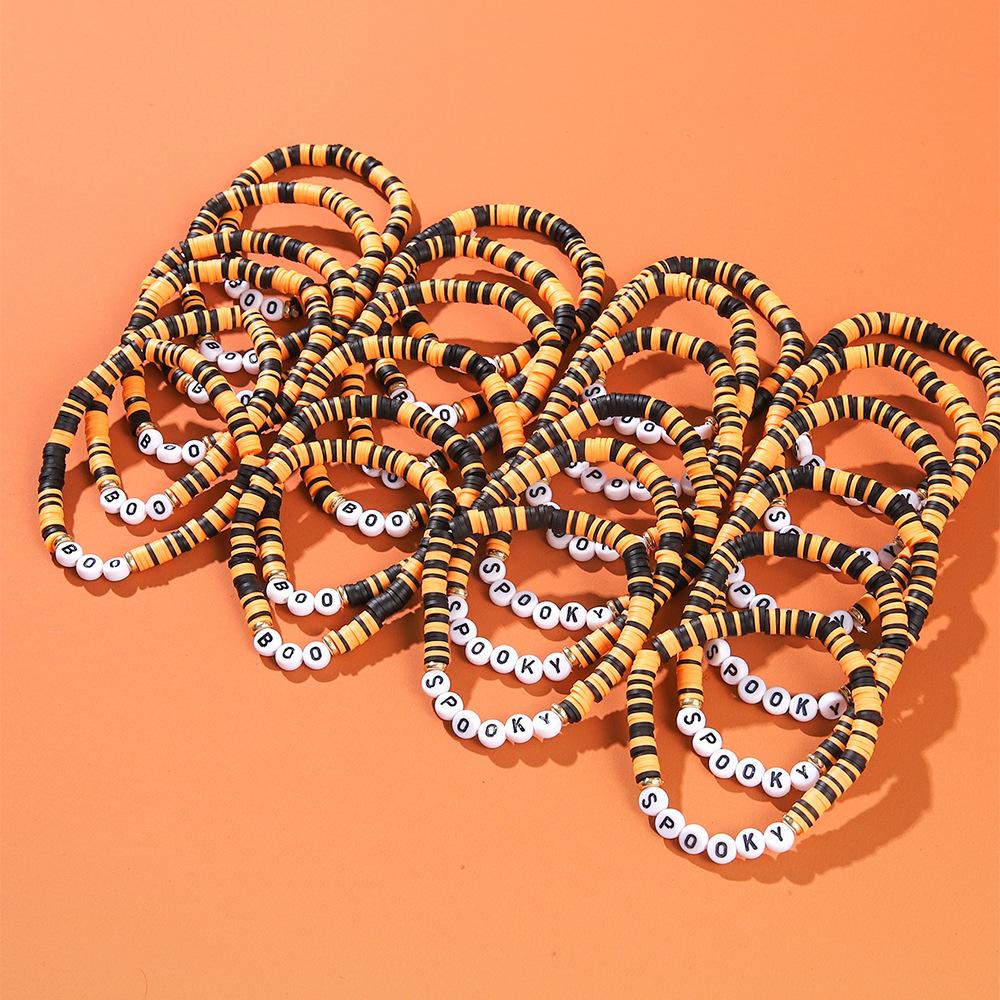 Halloween Stacking Soft Pottery Bracelets Hot-selling Beaded 1011 New Bracelets, Fun and Funny Hand Accessories