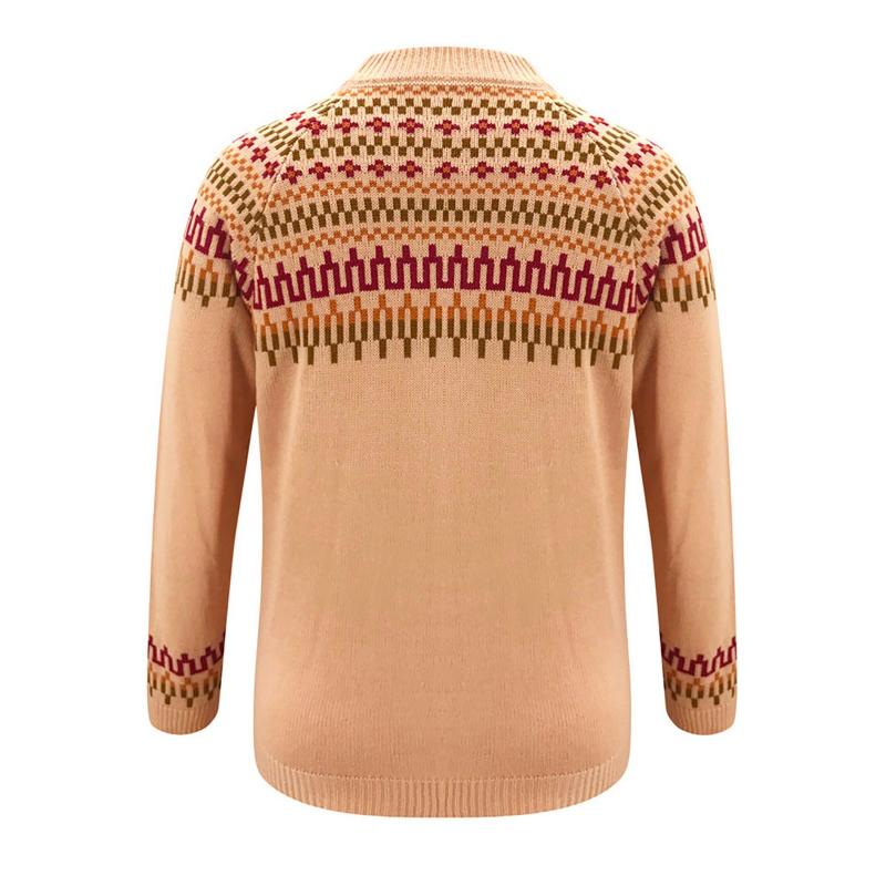 Dámské svetry Zima Podzim Ležérní Volný pletený svetr s dlouhým rukávem pro ženy Svetry s drobnými svetry Dámské