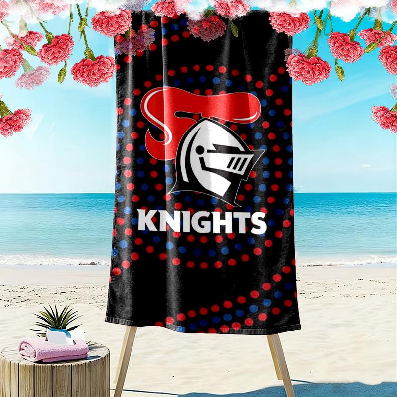 Newcastle Knights Print Strandtuch, Großes Weiches Schnelltrocknendes Handtuch für Strand Camping Schwimmen