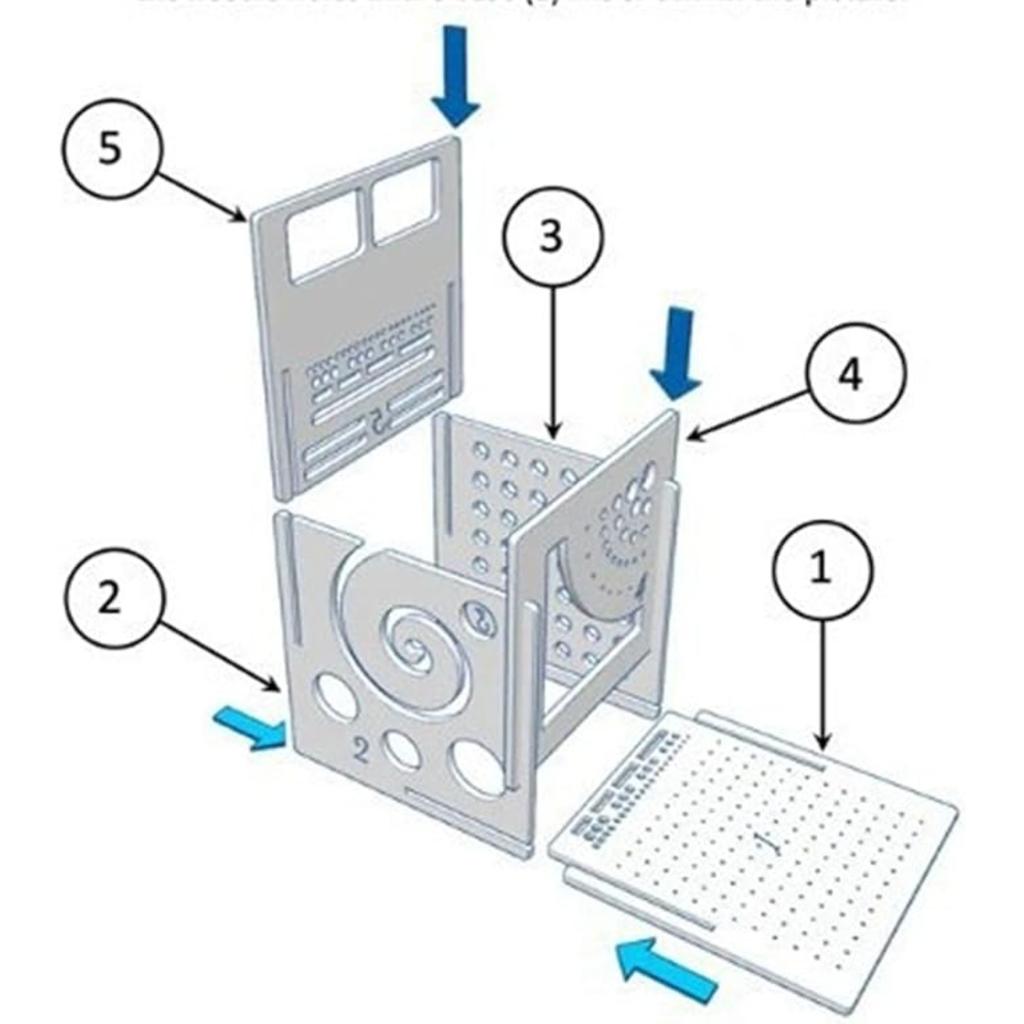 Partslety Wooden Yarn Bowl Knitting Bowl, Multi-Functional Knitting Needles Scissors Holder, All In One Yarn Storage Organizer