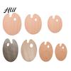 Oil Painting Board Wooden Paint Palette with Thumb Hole for Oil, Acrylic, Professional Tray Watercolor Painting, Oval-Shaped Wood Art Artists Oval