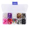Chip Stone Beads Irregular Shape Multi Colors Toxic Free Crushed Beads with Box for DIY Jewelry Fish Tank Decor