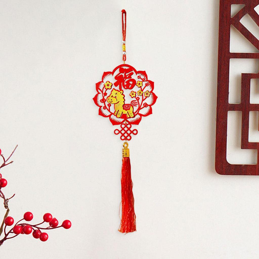Chinese New Year Hanging Decoration Pendant Festival Decor Traditional for Party Living Room Office Celebration