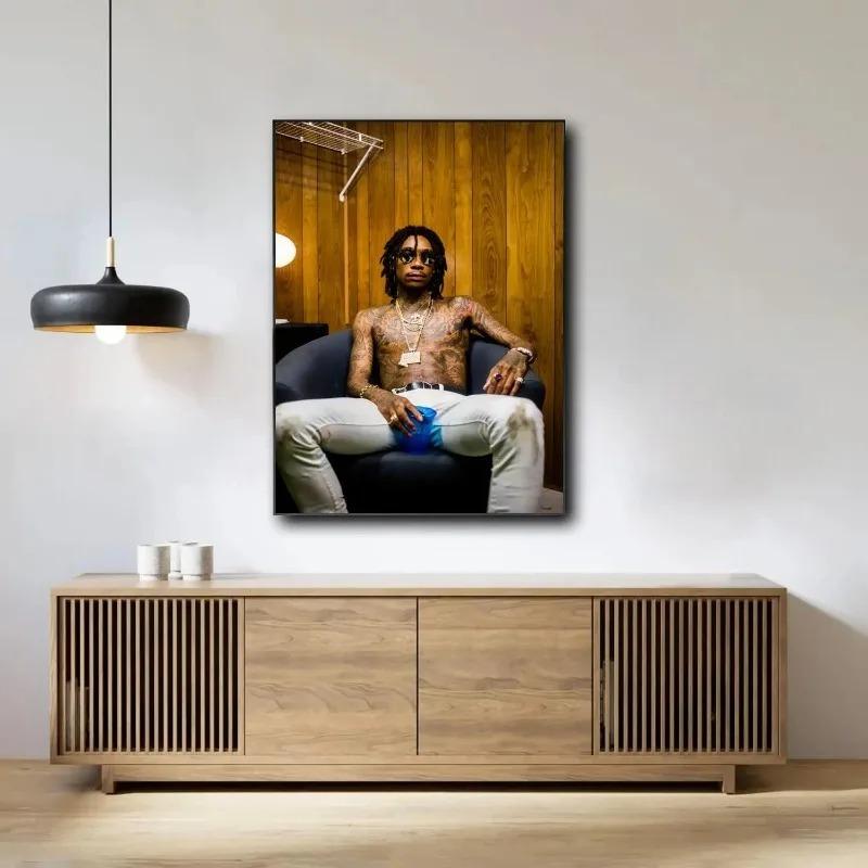 Wiz Khalifa Dekoration Kunstposter Wandkunst Personalisierbares Geschenk Modernes Familien Schlafzimmer Dekor Leinwandgemälde