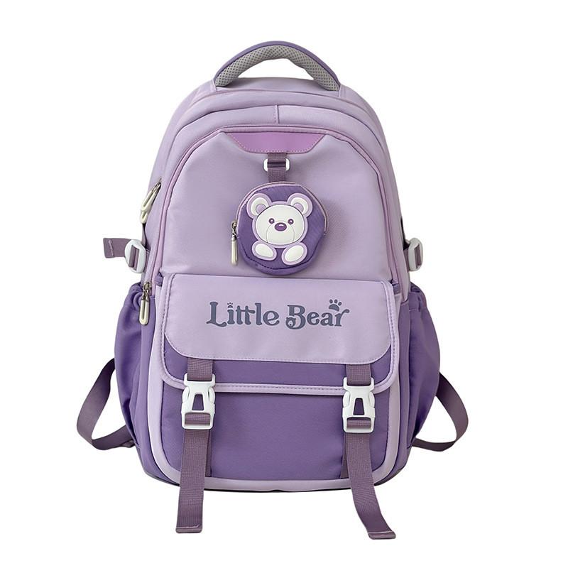 College Style Girl Backpack With Breathable Polyester For School And Travel Use