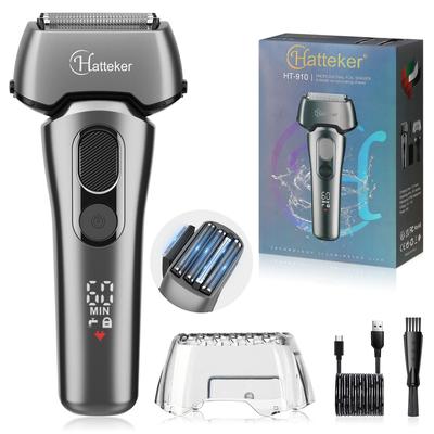 Rasoio elettrico a lamina impermeabile per uomo Rasoio elettrico senza fili Wet Dry Ricaricabile