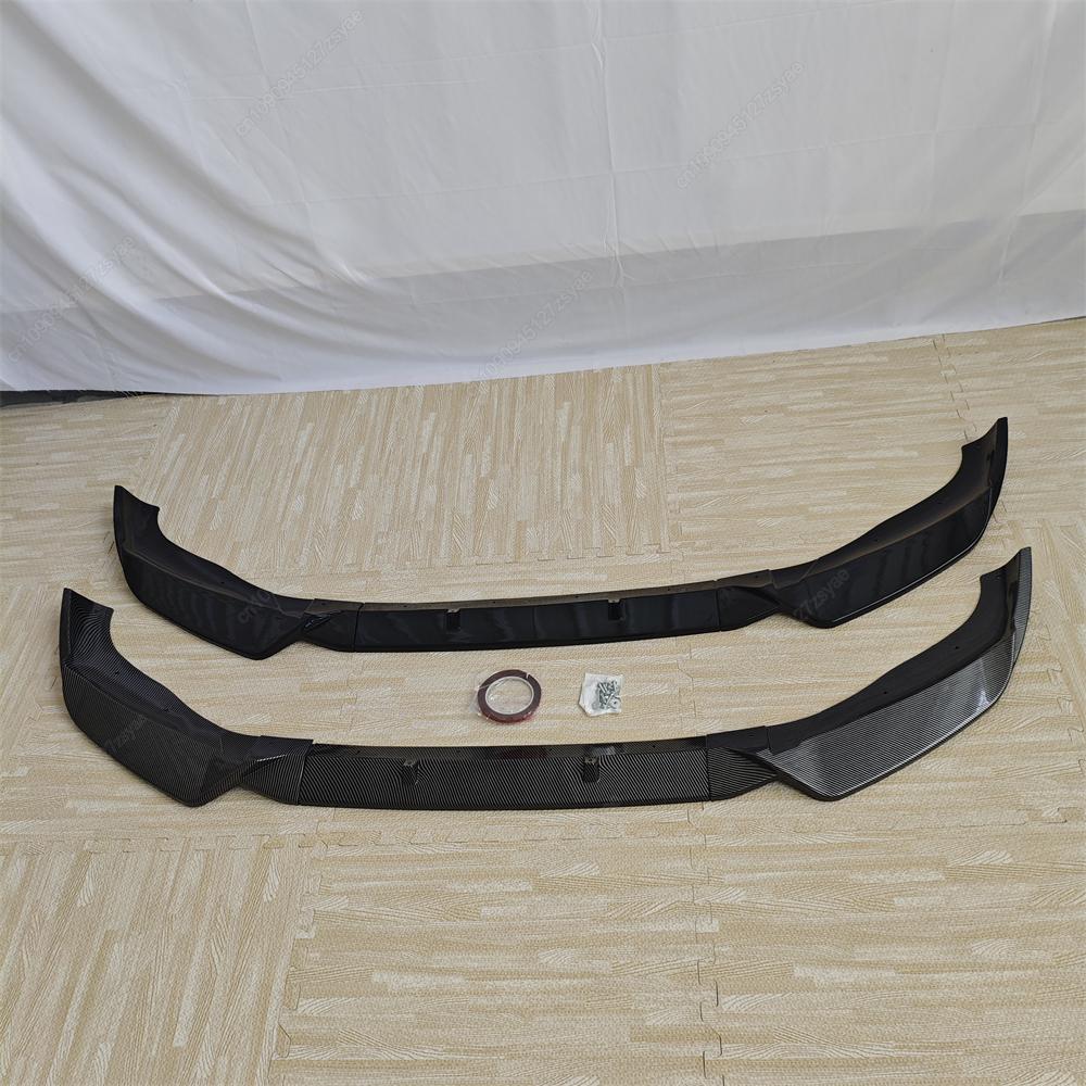 Front Bumper Splitter Lip Spoiler Diffuser Guard Body Kits For BMW X3 G01 X4 G02 IX3 G08 20d 30i 30d M40i M40d M-Sport 2022-2024