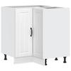 Lucca White Kitchen Corner Base Cabinet