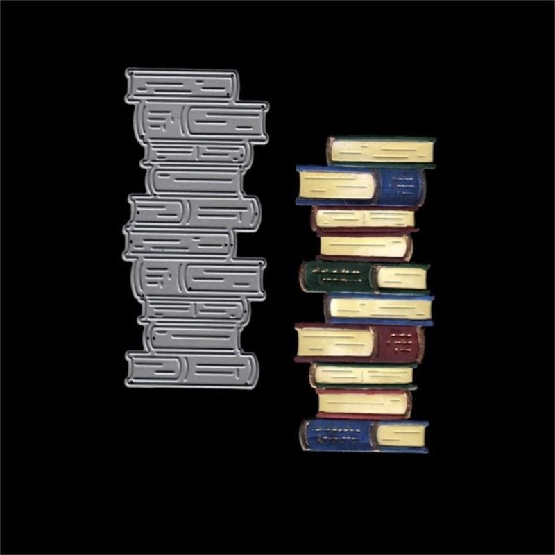 Book Metal Cutting Dies DIY Craft Carbon Steel Embossing Template Stencil Scrapbooking for Card Die Cuts Mold Decor