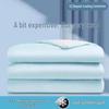 Nylon Cooling Silk Summer Quilt - Ice Cream Black Tech, Machine Washable for Air Conditioning and Dorms