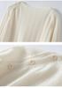 Women's Round Neck Cashmere Ribbed Slim-Fit Sweater, Long-Sleeve Winter Knit Top