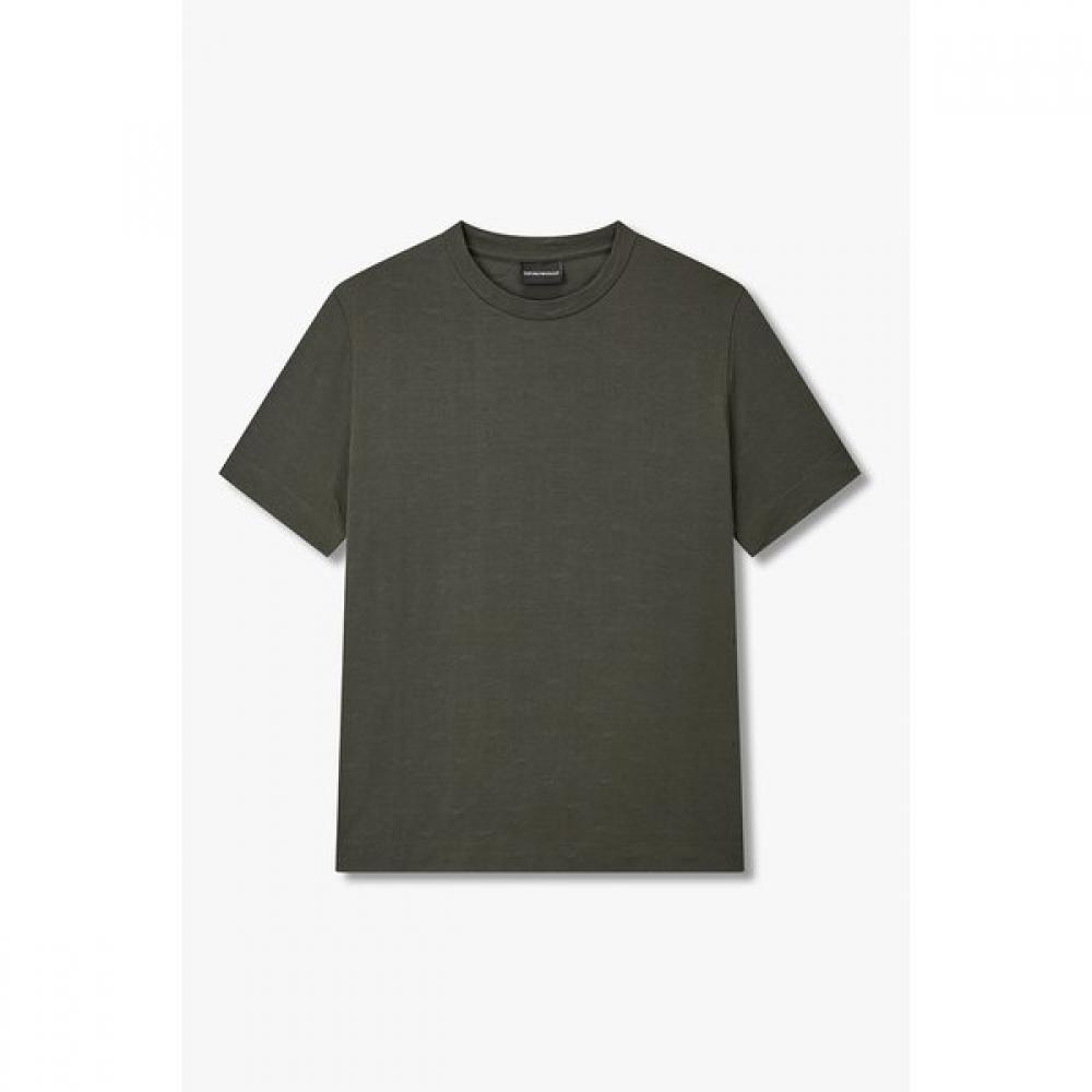 Emporio Armani 26 S S Men S CoTTon T ShirT wiTh repeaTed Eagle Logo A516126023 S