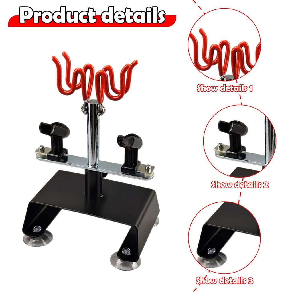 Airbrush Holder Station Airbrush Stand Model Coloring Accessories Supplies Universal with Suction Cups Table Bench Mount