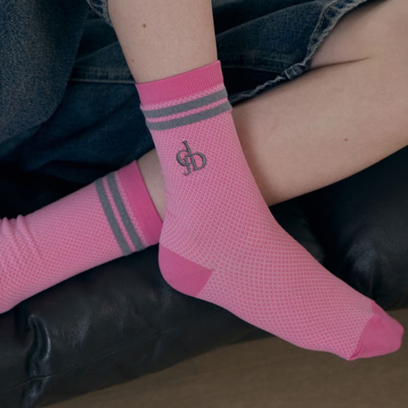 Jucy Judy Color Block Texture Socks JZSC000E