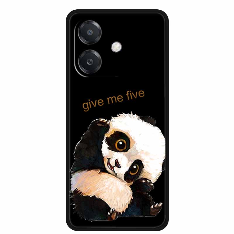 Para OPPO A3 / A3x 5G Funda 6.67" Funda Negra Silicona Suave Funda para Teléfono Para OPPO A3x A3 5G Funda Trasera A 3x A 3 x A3 x Dibujos Animados