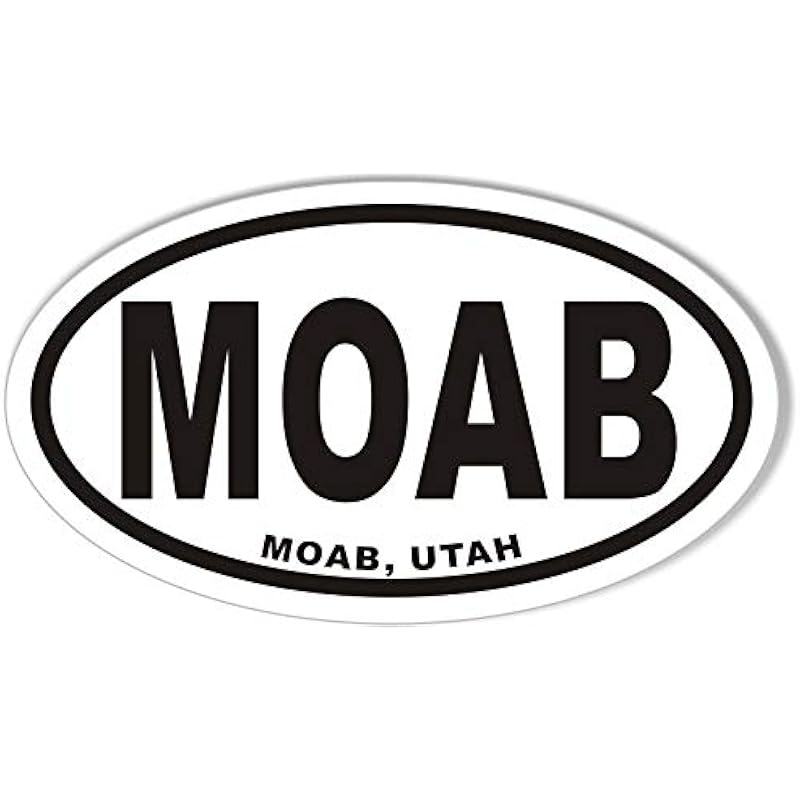 

Moab Oval Bumper Sticker 3inch 1pc