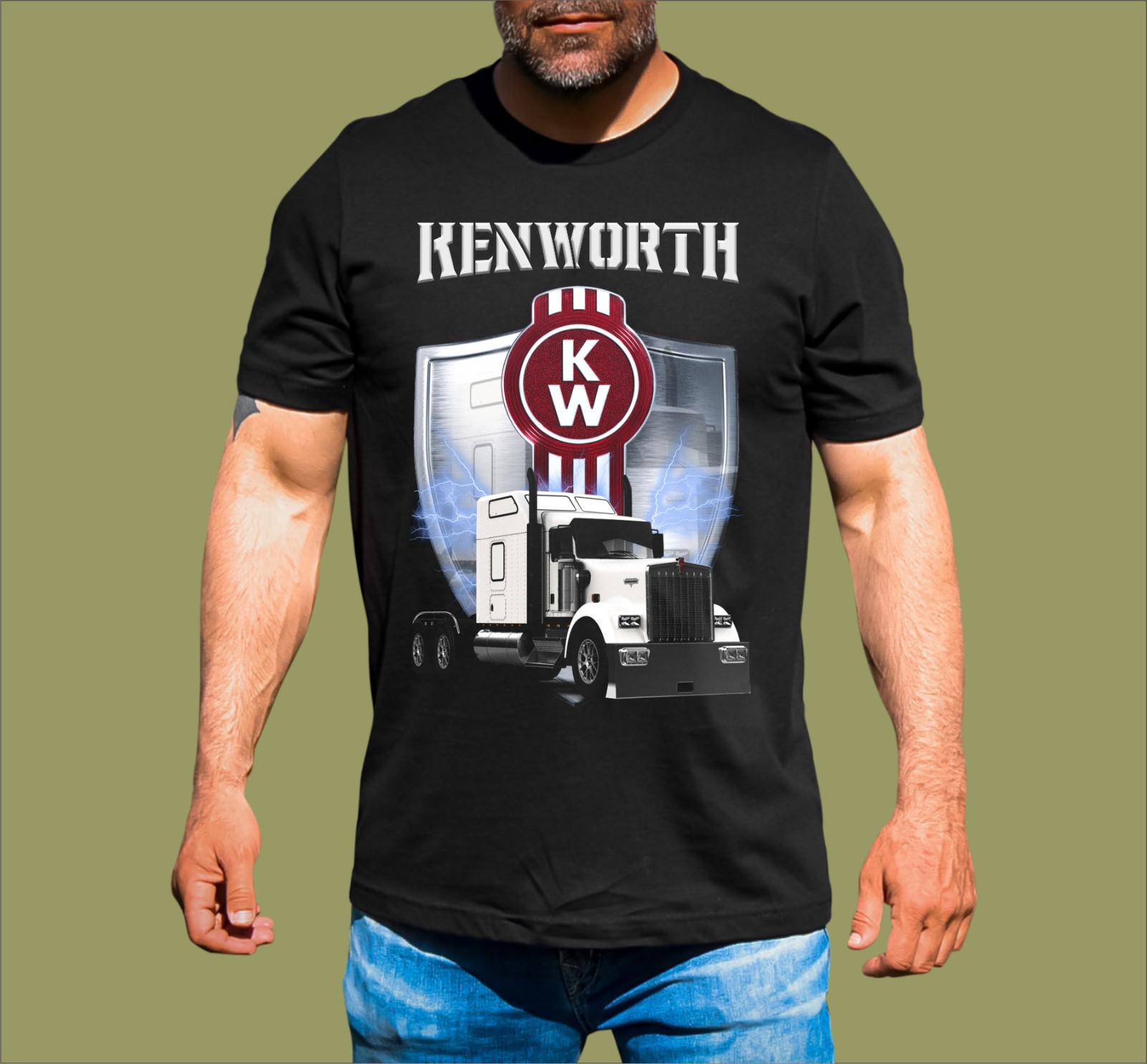 WHITE KENWORTH TRUCK T-SHIRT XL