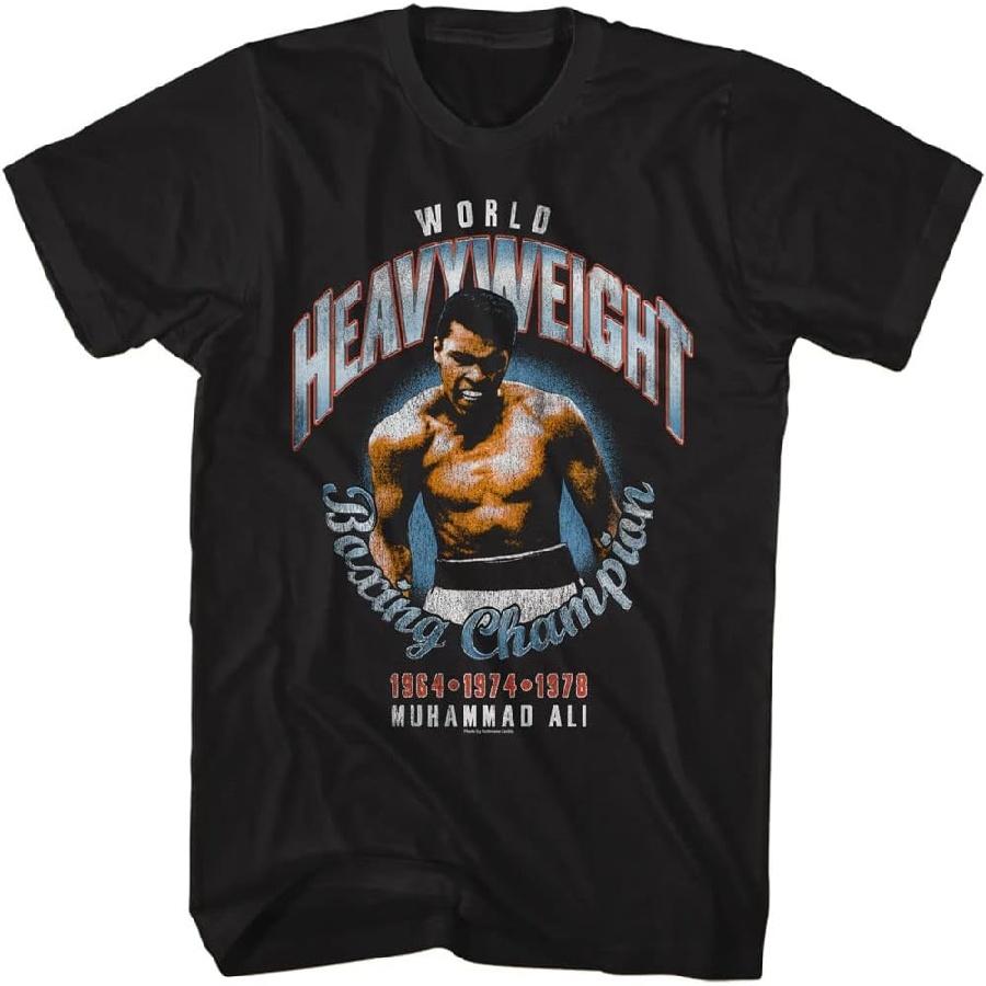 

Muhammad Ali T Shirt Heavyweight Boxing Champion Men s Short Sleeve T Shirt Vintage Style Graphic Tees XXXXXL чорний