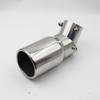 Adjustable 63mm Stainless Steel Exhaust Tailpipe with Elbow