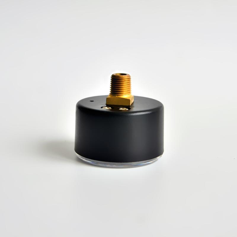 Negative Pressure Gauges, 1/8 NPT Brass Back Mount, -30 InHg To 0 Industrial Vacuum Pressure