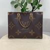 [Použité] Onthego MM 'Hnědá Giant Monogram/Hnědá Monogram Reverse Canvas' - Velmi dobrý stav #VPJUGJ