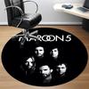 1PC Maroon 5 Office Round Rug Perfect for Office Non-Slip Backing, Decorative Floor Mat yy250916036