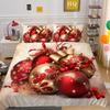 Christmas Digital Printing 3D Printing Polyester Pillowcase Quilt Cover Two Or Three-Piece Set