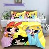 Cute Powerpuff Girls Printed Bedding Set Duvet Cover Pillowcase No Filler, Soft Home Bedroom Decor, Perfect Gift for Fans.chl