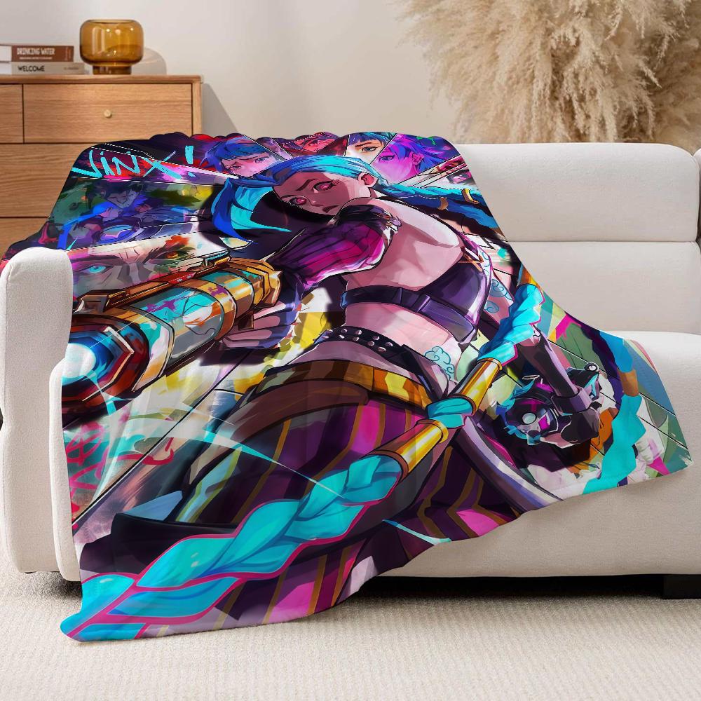 Fashion print COOL J Jinx Blanket For Sofa Office Bed Plane Travel Sleep Read Relax Camping Soft And Warm